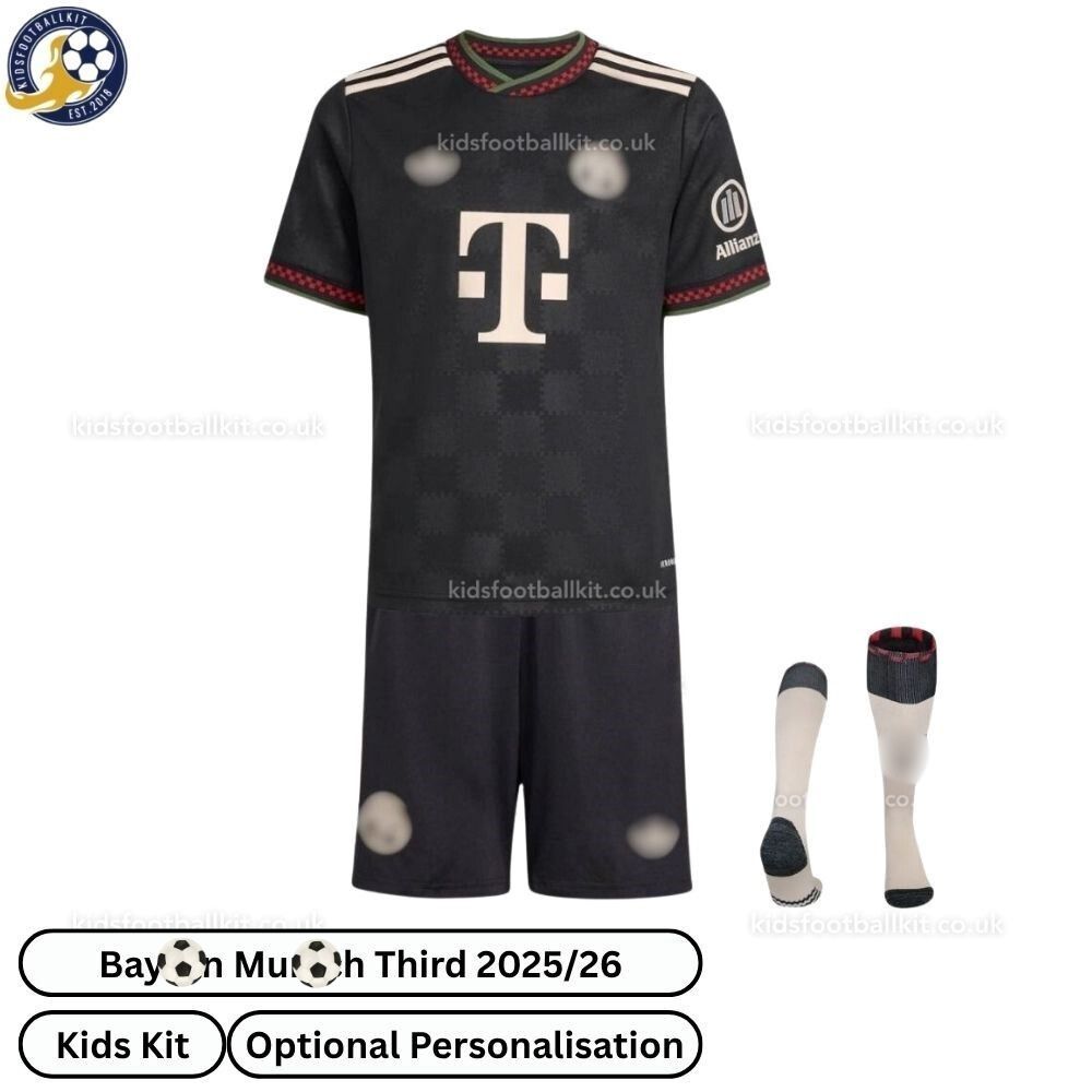 Bay^_^rn Third Kids Football Kit 2025/26 (With socks)